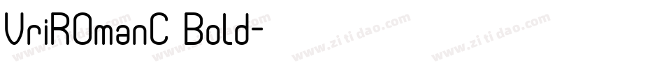 VriROmanC Bold字体转换